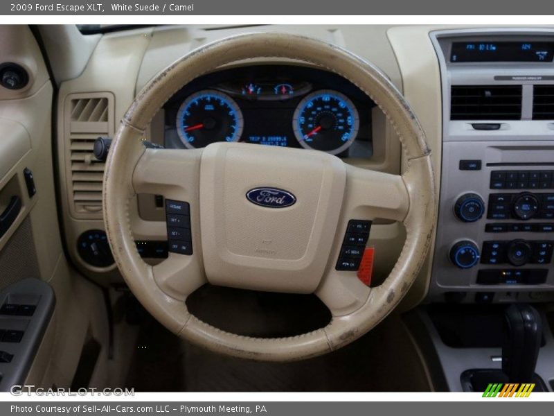 White Suede / Camel 2009 Ford Escape XLT