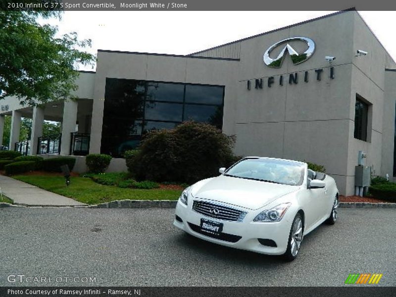Moonlight White / Stone 2010 Infiniti G 37 S Sport Convertible