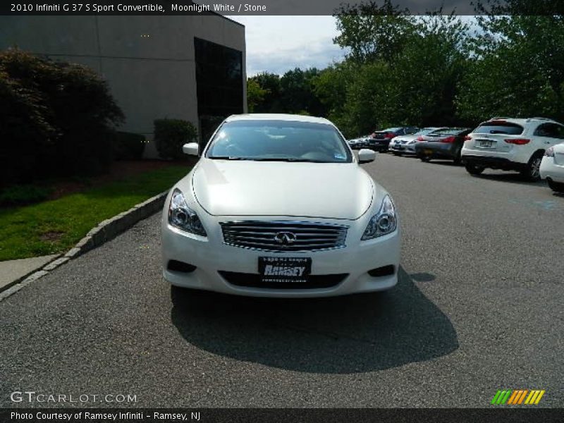 Moonlight White / Stone 2010 Infiniti G 37 S Sport Convertible