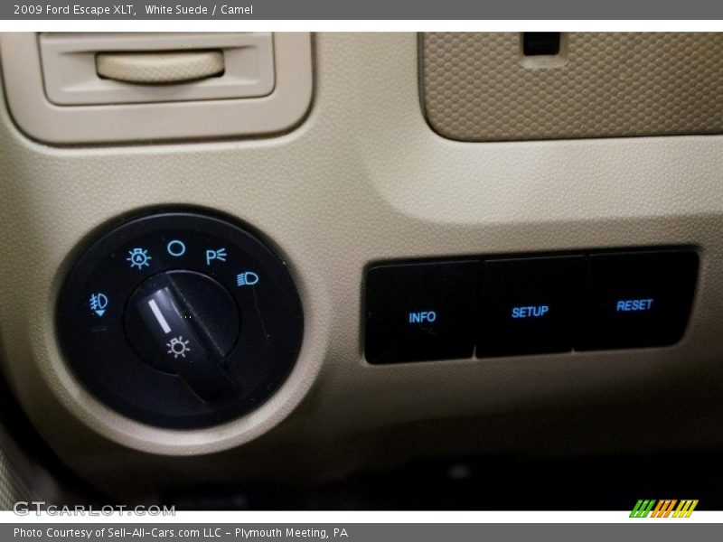 White Suede / Camel 2009 Ford Escape XLT