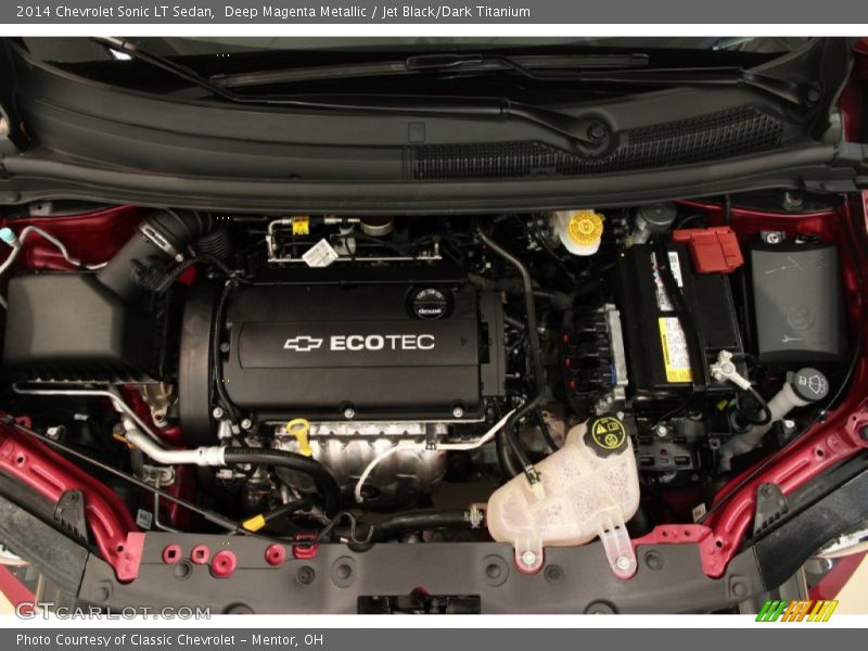 Deep Magenta Metallic / Jet Black/Dark Titanium 2014 Chevrolet Sonic LT Sedan
