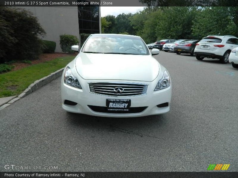 Moonlight White / Stone 2010 Infiniti G 37 S Sport Convertible