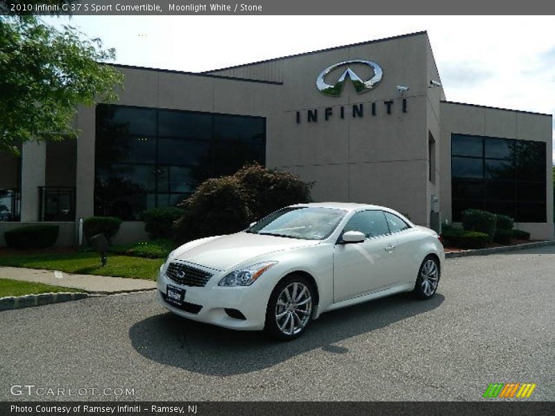 Moonlight White / Stone 2010 Infiniti G 37 S Sport Convertible