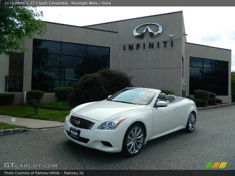 Moonlight White / Stone 2010 Infiniti G 37 S Sport Convertible