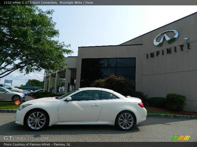 Moonlight White / Stone 2010 Infiniti G 37 S Sport Convertible