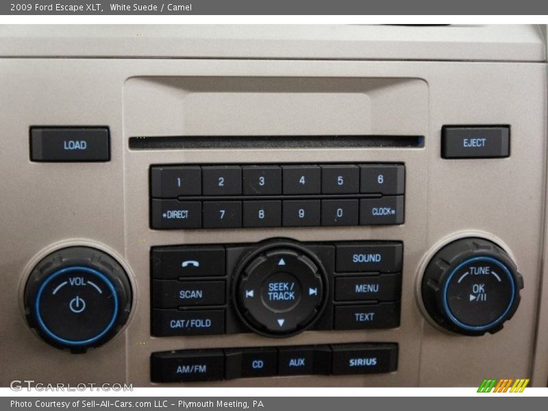 White Suede / Camel 2009 Ford Escape XLT