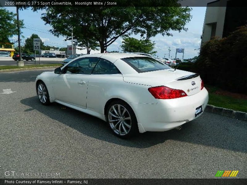 Moonlight White / Stone 2010 Infiniti G 37 S Sport Convertible