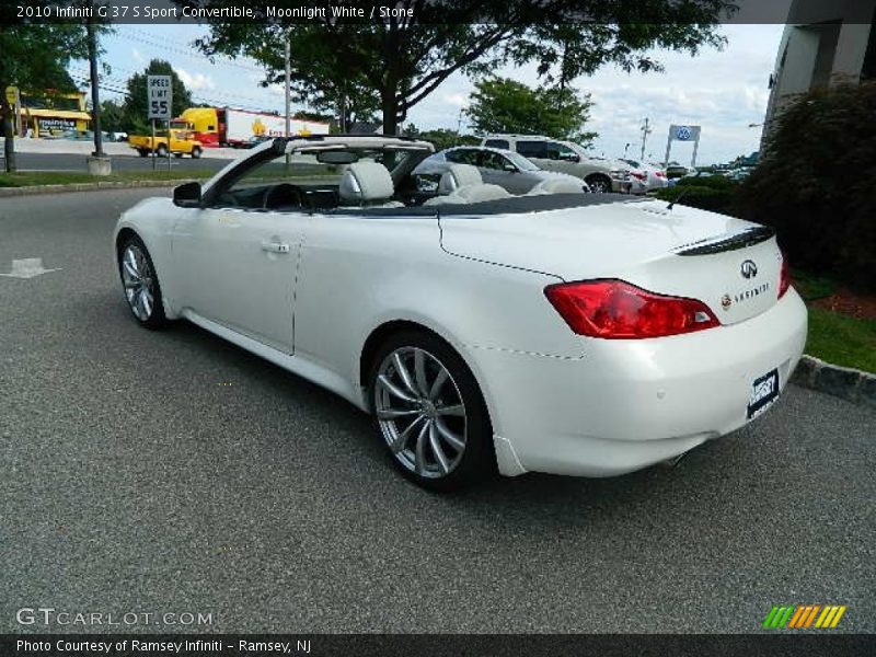 Moonlight White / Stone 2010 Infiniti G 37 S Sport Convertible
