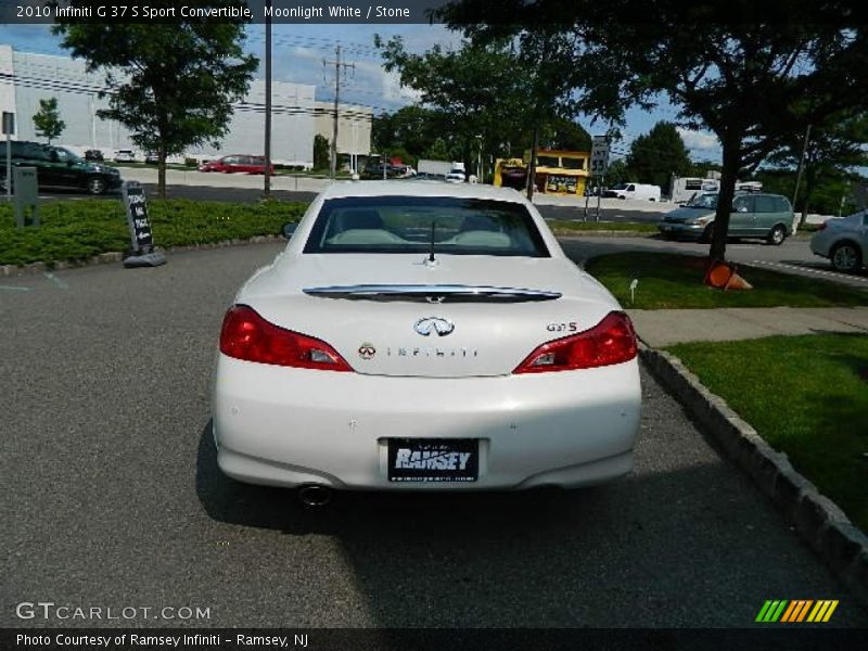Moonlight White / Stone 2010 Infiniti G 37 S Sport Convertible