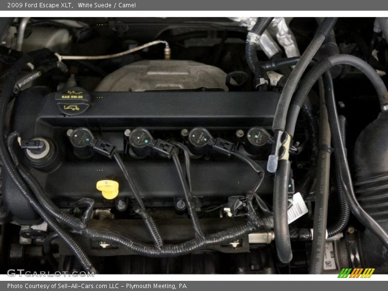 White Suede / Camel 2009 Ford Escape XLT