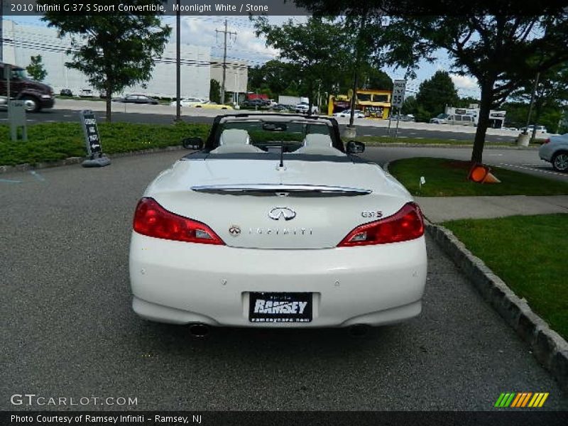Moonlight White / Stone 2010 Infiniti G 37 S Sport Convertible