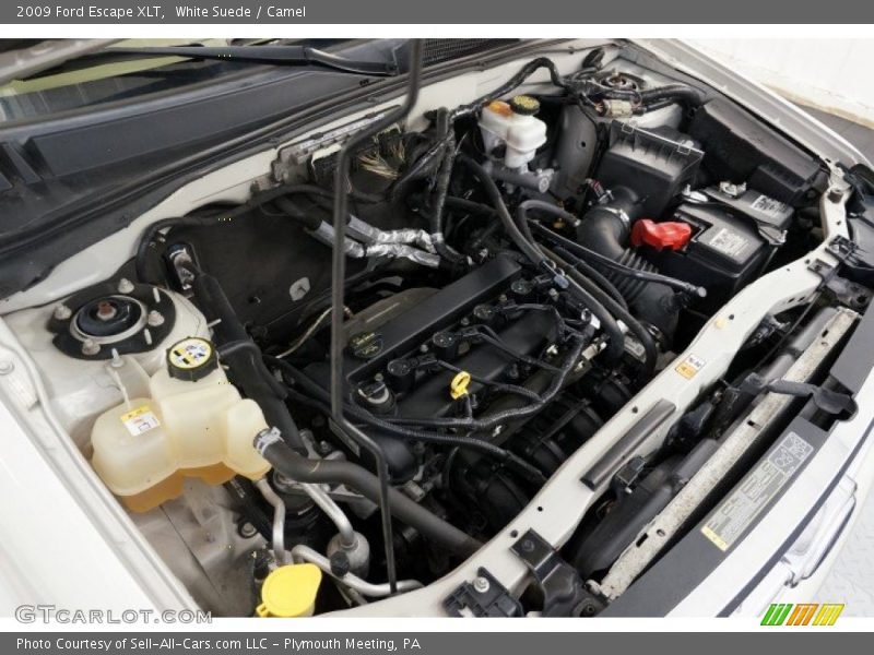 White Suede / Camel 2009 Ford Escape XLT