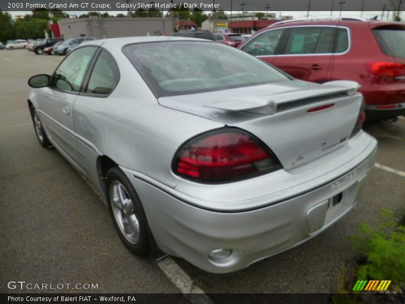 Galaxy Silver Metallic / Dark Pewter 2003 Pontiac Grand Am GT Coupe