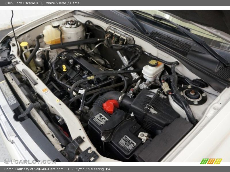 White Suede / Camel 2009 Ford Escape XLT