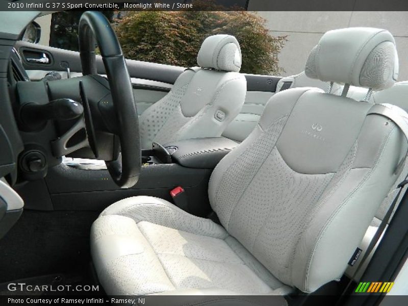 Moonlight White / Stone 2010 Infiniti G 37 S Sport Convertible
