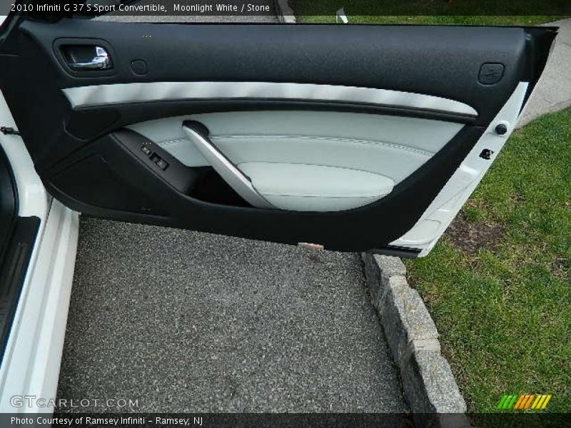 Moonlight White / Stone 2010 Infiniti G 37 S Sport Convertible