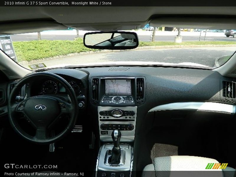 Moonlight White / Stone 2010 Infiniti G 37 S Sport Convertible