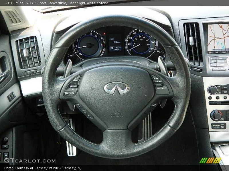 Moonlight White / Stone 2010 Infiniti G 37 S Sport Convertible