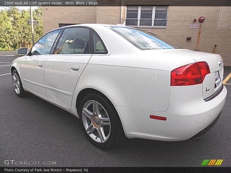 Arctic White / Beige 2006 Audi A4 2.0T quattro Sedan