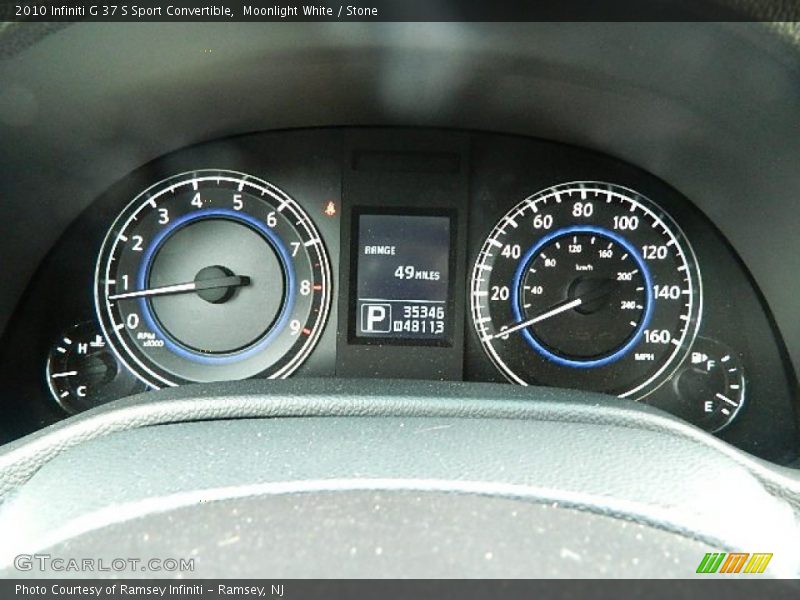 Moonlight White / Stone 2010 Infiniti G 37 S Sport Convertible