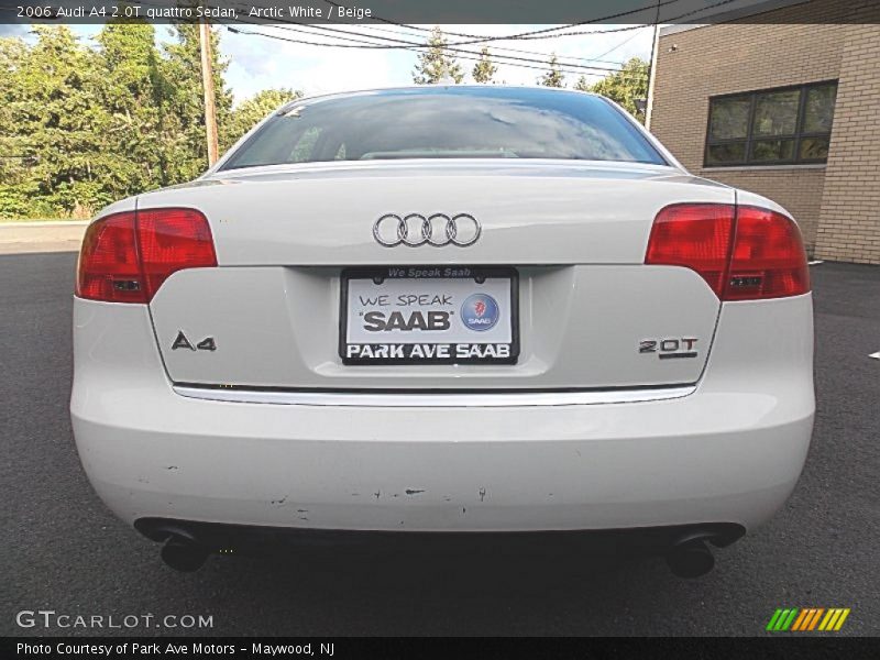 Arctic White / Beige 2006 Audi A4 2.0T quattro Sedan
