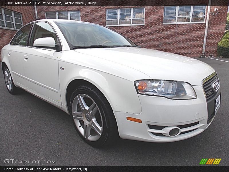 Arctic White / Beige 2006 Audi A4 2.0T quattro Sedan