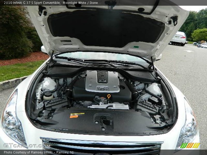 Moonlight White / Stone 2010 Infiniti G 37 S Sport Convertible