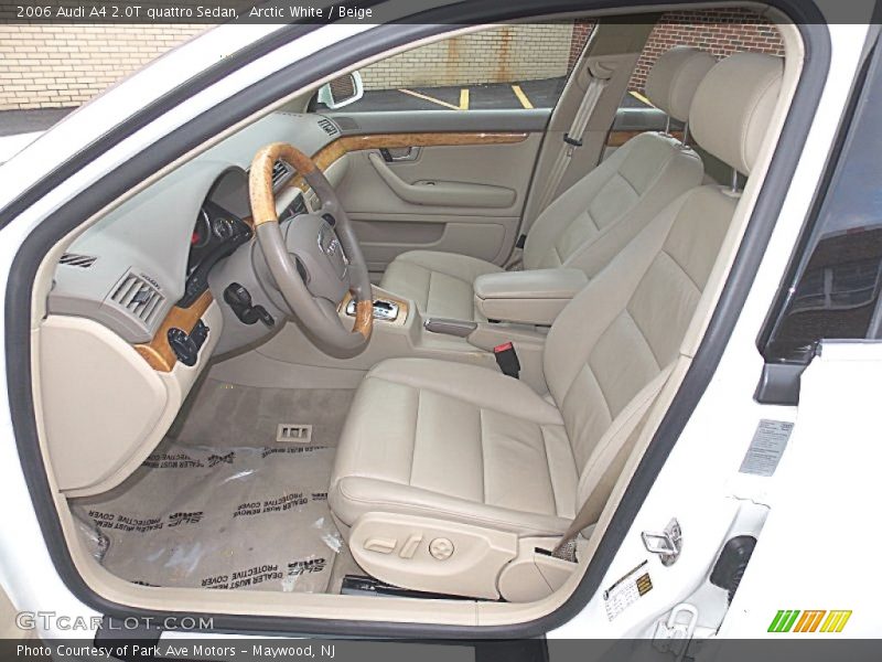 Arctic White / Beige 2006 Audi A4 2.0T quattro Sedan