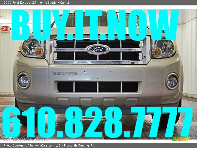 White Suede / Camel 2009 Ford Escape XLT