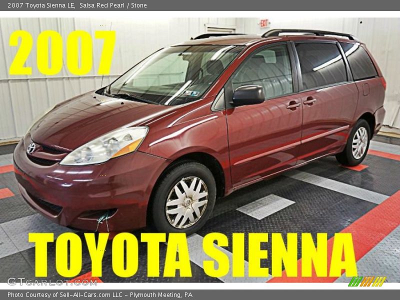 Salsa Red Pearl / Stone 2007 Toyota Sienna LE