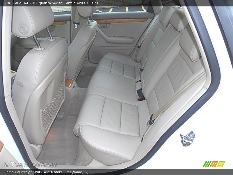 Rear Seat of 2006 A4 2.0T quattro Sedan