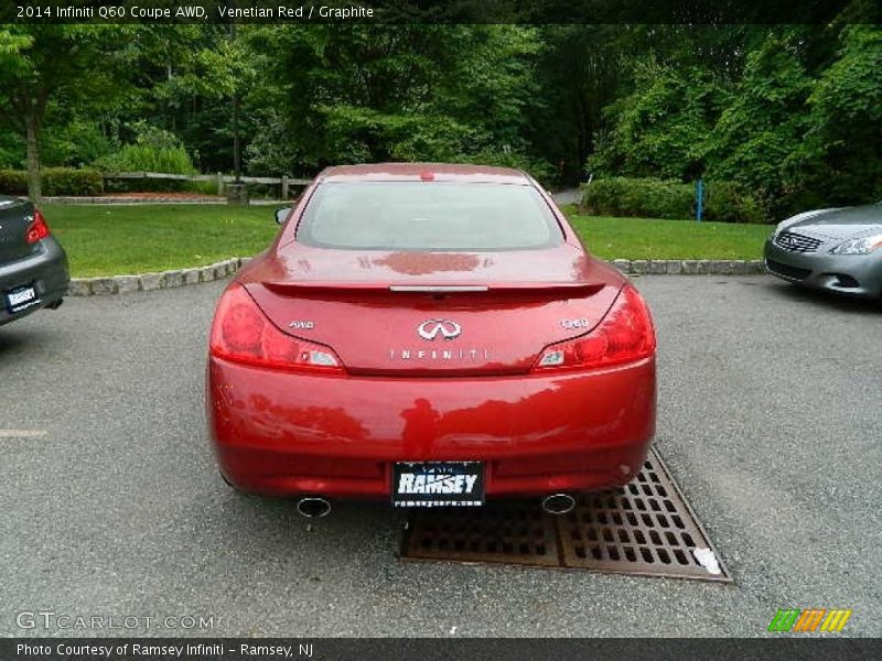 Venetian Red / Graphite 2014 Infiniti Q60 Coupe AWD