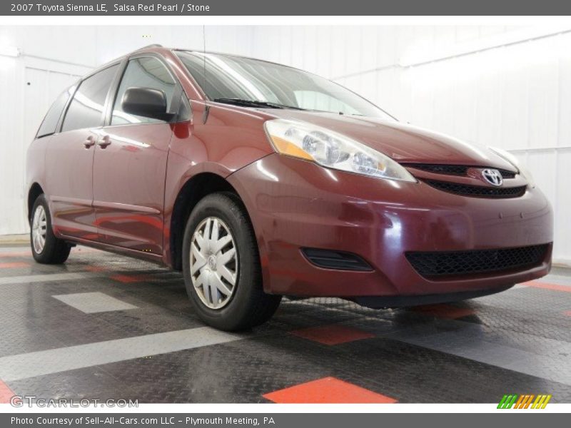 Salsa Red Pearl / Stone 2007 Toyota Sienna LE