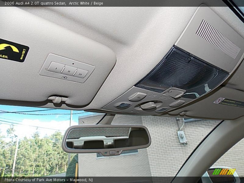 Arctic White / Beige 2006 Audi A4 2.0T quattro Sedan