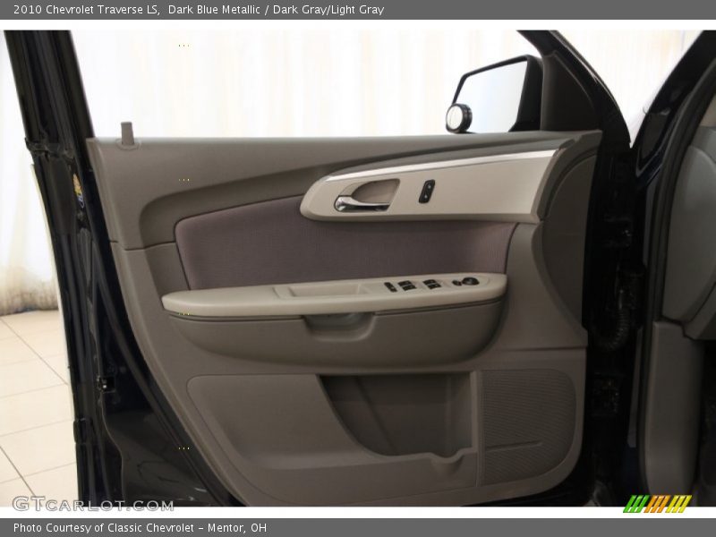 Dark Blue Metallic / Dark Gray/Light Gray 2010 Chevrolet Traverse LS