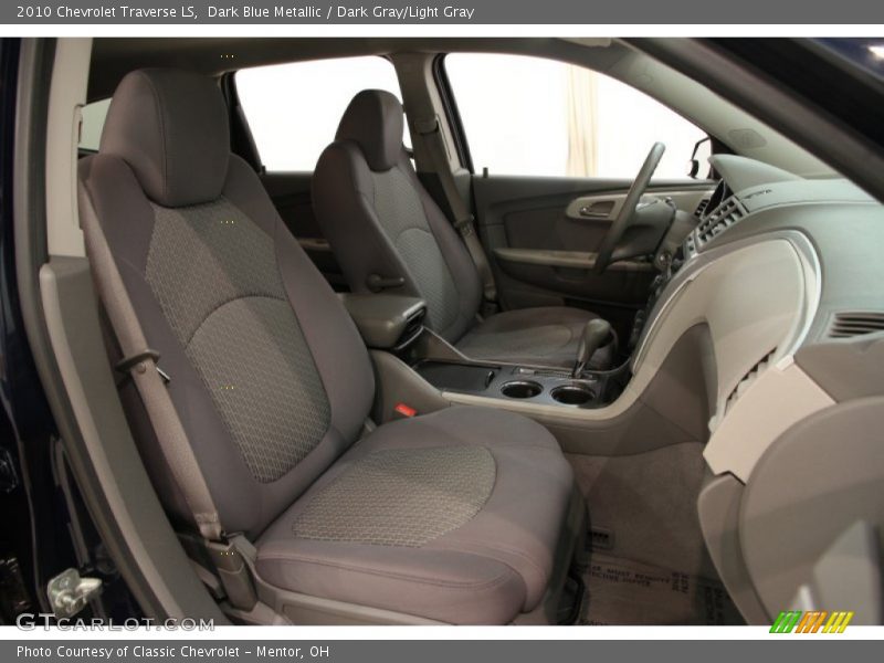 Dark Blue Metallic / Dark Gray/Light Gray 2010 Chevrolet Traverse LS