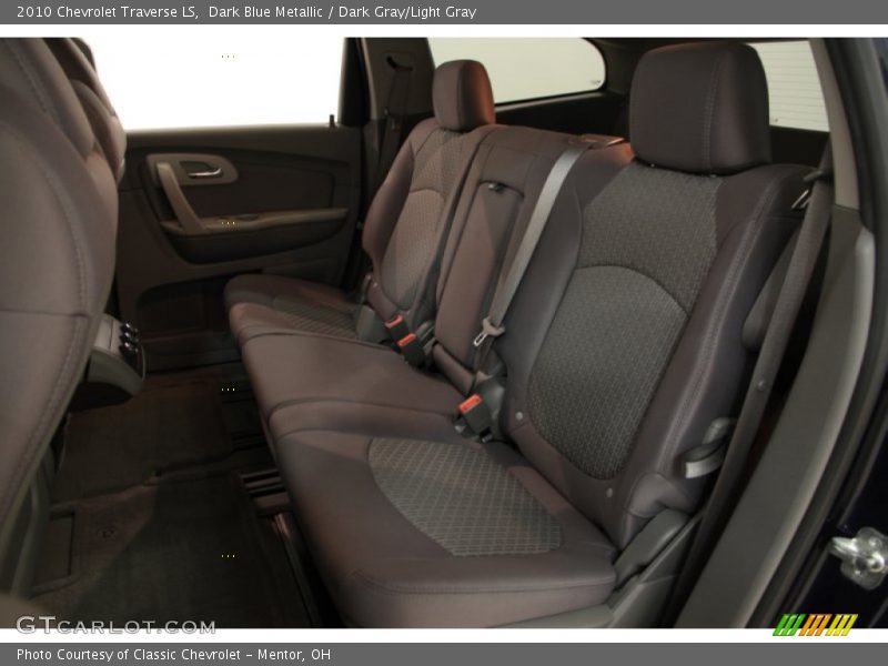 Dark Blue Metallic / Dark Gray/Light Gray 2010 Chevrolet Traverse LS