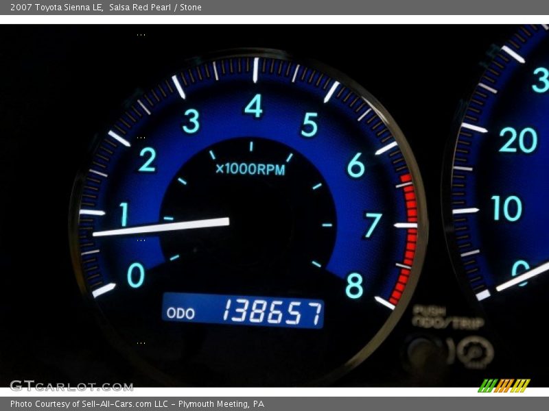 Salsa Red Pearl / Stone 2007 Toyota Sienna LE