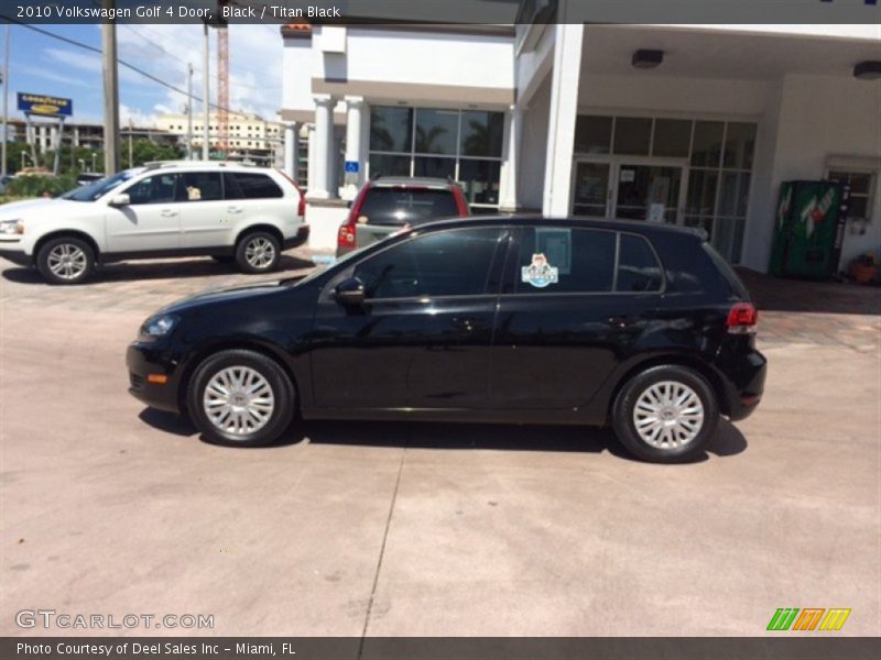 Black / Titan Black 2010 Volkswagen Golf 4 Door