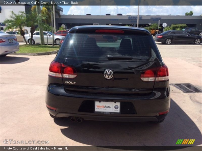 Black / Titan Black 2010 Volkswagen Golf 4 Door