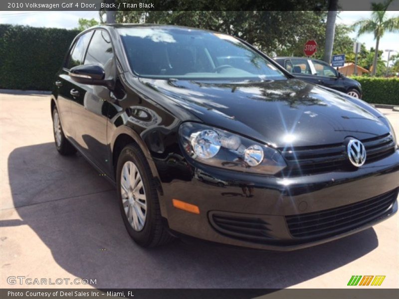 Black / Titan Black 2010 Volkswagen Golf 4 Door