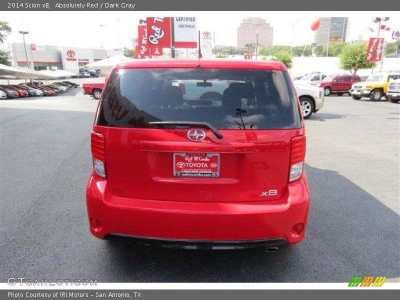 Absolutely Red / Dark Gray 2014 Scion xB