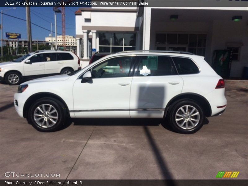 Pure White / Cornsilk Beige 2013 Volkswagen Touareg VR6 FSI Sport 4XMotion