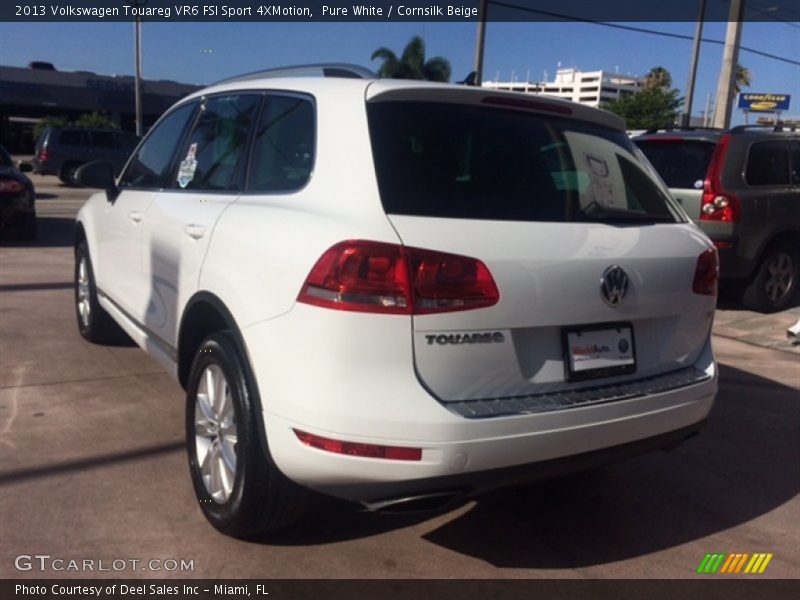 Pure White / Cornsilk Beige 2013 Volkswagen Touareg VR6 FSI Sport 4XMotion