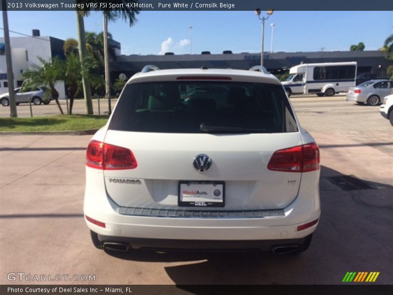 Pure White / Cornsilk Beige 2013 Volkswagen Touareg VR6 FSI Sport 4XMotion