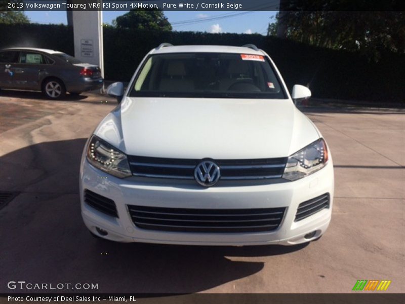 Pure White / Cornsilk Beige 2013 Volkswagen Touareg VR6 FSI Sport 4XMotion