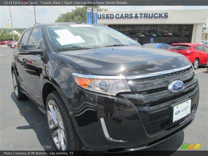 Tuxedo Black / Sport Charcoal Black/Silver Smoke Metallic 2014 Ford Edge Sport