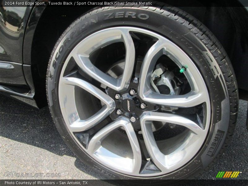Tuxedo Black / Sport Charcoal Black/Silver Smoke Metallic 2014 Ford Edge Sport