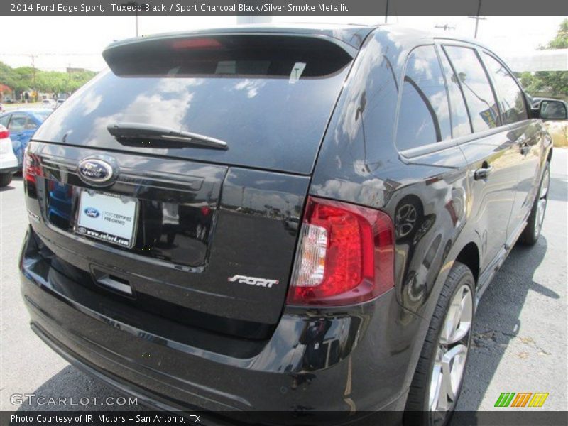 Tuxedo Black / Sport Charcoal Black/Silver Smoke Metallic 2014 Ford Edge Sport