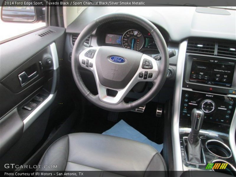 Tuxedo Black / Sport Charcoal Black/Silver Smoke Metallic 2014 Ford Edge Sport